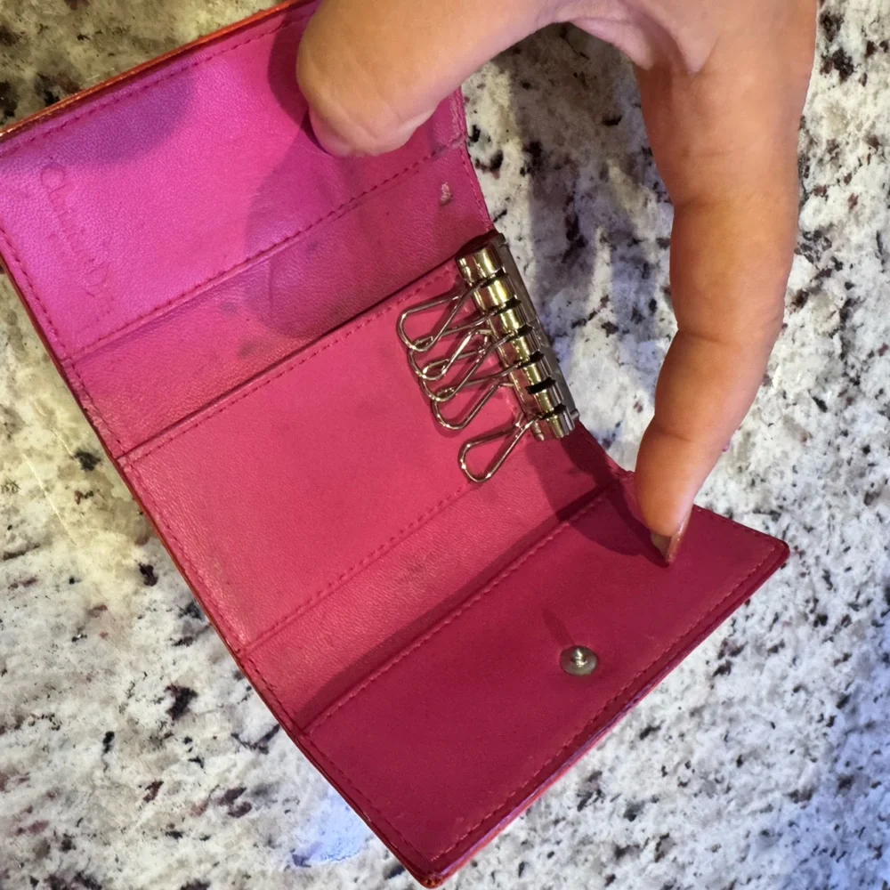 Christian Dior wallet & key holder set